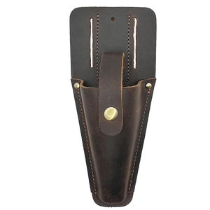 Porte-pince à épiler en cuir d'extérieur OEM, durable, fait main, en cuir de vachette, organisateur d'outils, résistant à l'eau, léger, pour le chantier et le transport quotidien - Product Image 1