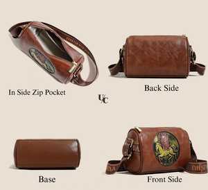 Bolso de Hombro Casual Cuadrado para Mujer, con Adornos de Perlas y Bordado de Elefante, de Cuero de Alta Calidad, Tipo Mensajero para Bodas - Product Image 3