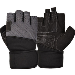 Sports <b>Half</b>-Finger Cycling Gloves Gel Pad Palm Synthetic Leather Non-<b>Slip</b> Waterproof Custom Brand Outdoor Unisex Gym Fitness - Product Image 1