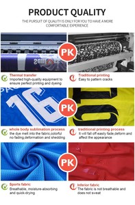 เสื้อเจอร์ซีย์กีฬาแขนสั้นคอวีทรงเข้ารูปสำหรับผู้ชาย รุ่น MADE4MATCH ออกแบบเองได้ พิมพ์ลายไล่สีด้วยเทคนิค Sublimation ระบายอากาศได้ดี แห้งเร็ว - Product Image 5