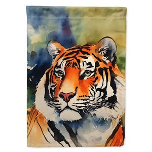 Tiger <b>Garden</b> <b>Flag</b> Multicolor Painted Mailbox Decorative Yard <b>Flag</b> Banner Patio Artwork for Flower Beds <b>Garden</b> Size - Product Image 1
