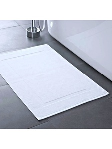 Tapis de bain en coton 100% à séchage rapide, design personnalisé en relief, respectueux de l'environnement, pour hôtel, spa et resort - Product Image 3