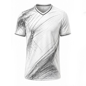 Ensemble de maillots de football pour hommes adultes personnalisés, de haute qualité, respirant, à séchage rapide, col rond, manches courtes, uniformes, design de logo OEM - Product Image 1