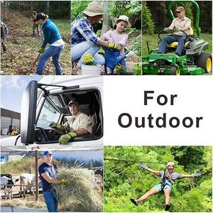 ถุงมือหนังแท้คุณภาพสูง ทนทาน ป้องกันมือ ถุงมือทำงาน ทนความร้อน ระบายอากาศได้ดี ถุงมือทำงานแบบยืดหยุ่น - Product Image 5