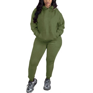 Trajes Deportivos Casuales de Invierno para Mujer, Personalizados, al Por Mayor, de Alta Calidad, 100% Algodón, para Correr y Entrenar - Product Image 4