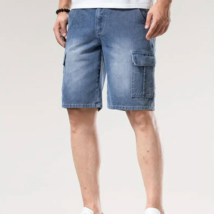 Shorts en jean pour hommes, style été, respirants, extensibles, nouveau style - Product Image 5
