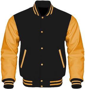 Top Quality Men's Varsity <b>Jacket</b> Regular Fit Solid Color Button Closure Turn-down Collar Casual Autumn Wear For Men's 2026 - Product Image 1