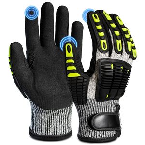 Guantes Mecánicos Premium de Piel de Cabra TPR, Resistentes al Agua y a Impactos, para Ciclismo Diario y Trabajo - Product Image 4