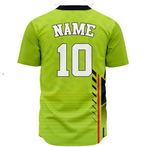 Camiseta de Béisbol Sublimada Personalizada al por Mayor, Fabricada en Fábrica, 100% Poliéster, Uniforme de Softbol Transpirable de Secado Rápido - Product Image 2