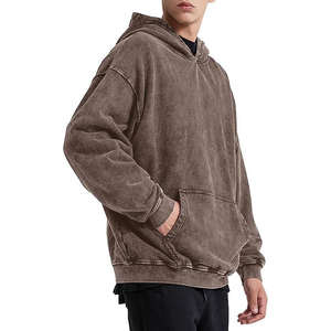 Sudaderas con Capucha para Hombre, 100% Algodón, Personalizadas con Estampado y Bordado, Estilo Vintage Lavado, Tejido Grueso de 500 Gsm, Funcionales y con Efecto Desgastado, Venta al Por Mayor - Product Image 2