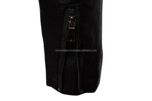 Chaqueta Bomber de Invierno para Caballero, Cálida, con Cierre, Bolsillos Decorativos, Cuero PU, Estilo Urbano - Product Image 4