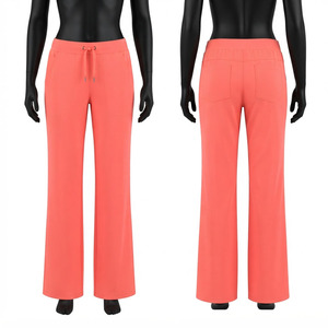 Pantalón Sanitario Negro Hardson Premium de Poliéster Suave y Spandex, 180 GSM, Pierna Ancha Coral, Ropa de Trabajo Médica con Cordón y Detección de Agujas - Product Image 1