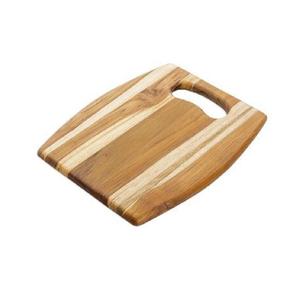 Tabla de cortar rectangular de acacia natural maciza personalizada con asa recortada - Product Image 6