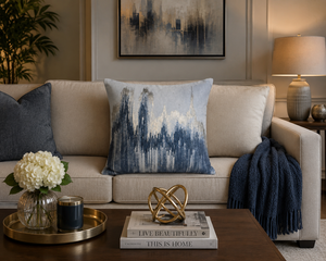 Customized Luxury Foil Print Cushion Covers | Cotton Embellished Decorative <b>Pillowcases</b> for Home Office Sofa Living Room Decor - Product Image 2