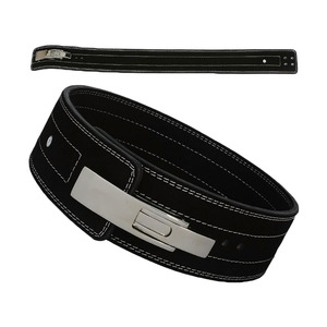 Bodybuilding Heavy Duty Soft Leather Lever Buckle Gym <b>Belt</b> for Sports & Fitness Training - Product Image 2