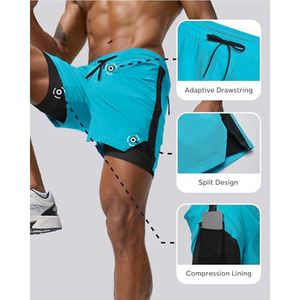 Pantalones Cortos Deportivos Personalizados para Hombre, Ligeros, Casuales, de Verano, para Correr, de Algodón, para Entrenamiento - Product Image 3