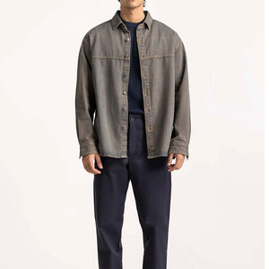 Winter Faux <b>Suede</b> Shacket Standard Button Front Overshirt Windproof Breathable Warm Comfortable Long Sleeve Casual <b>Jacket</b> - Product Image 1