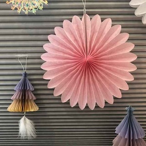 Decoraciones de abanico de papel para decoraciones de fiesta - Product Image 4