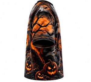 T-shirt à manches courtes pour homme INDEX, imprimé crâne d'Halloween, col rond, style décontracté avec motifs citrouilles et chauves-souris - Product Image 5