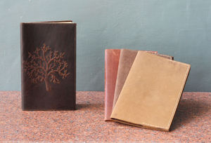 สมุดบันทึกปกอ่อนหนังพิมพ์ลายตามสั่ง ขนาด A4 A5 กระดาษจุด/เปล่า พร้อมช่องใส่ของด้านหลัง สมุดไดอารี่สีทอง/สีเงิน - Product Image 5