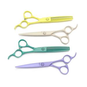 Ciseaux à cheveux colorés pour la parrure, manches en acier inoxydable, lames en acier inoxydable affûtées, pour droitiers, légers, pour professionnels - Product Image 6