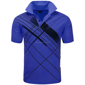 Polo en coton respirant pour homme, manches courtes, col boutonné, golf, décontracté, logo personnalisé - Product Image 1