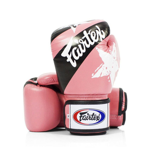 Gants de boxe Fair tex roses en cuir avec fermeture Velcro, respirants, pour entraînement et sparring adulte, design personnalisé, logo, fabrication artisanale - Product Image 1