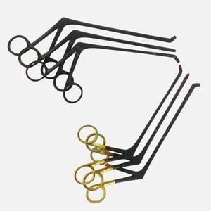 Jeu de pinces crocodiles 6 pièces, instruments chirurgicaux orthopédiques de qualité supérieure, finition or et noir, origine Pakistan, acier durable, pour chevaux - Product Image 5