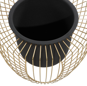 Support de pot de fleurs en métal doré fait main avec revêtement en poudre, style ferme, pour intérieur et extérieur, best-seller, décoration maison et jardin - Product Image 4