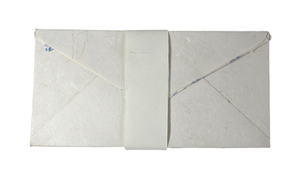 <b>White</b> Color Recycled Handmade Cotton / Silk Paper Gift Card and Folding <b>Envelopes</b> Sets - Product Image 2