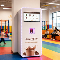 Distributeur automatique de boissons protéinées commerciales à 7 bacs, chaud/froid, double température, pour la nutrition sportive