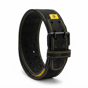 Ceinture de musculation en cuir robuste avec boucle à ardillon pour l'entraînement de force, personnalisable, protection du dos - Product Image 5