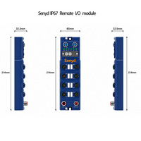 Módulo de E/S Remoto Industrial PLC IP67 Profinet EtherCAT EtherNet/IP, Bloque de E/S Distribuidas M12, Módulo de Entrada/Salida Digital y Analógica