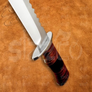 Cuchillo Bowie de Acero D2 SIZZCO Hecho a Mano Personalizado OEM, Cuchillo de Caza y Supervivencia al Aire Libre, Hoja Fija Táctica, Mango de Cuero, Regalo Ideal - Product Image 4
