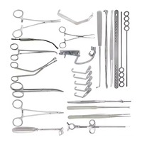Kits d'instruments chirurgicaux manuels professionnels de haute qualité en acier inoxydable, 25 pièces, pour l'tonsillectomie et l'adénoïdectomie