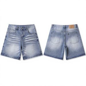 Shorts de Mezclilla para Hombre con Logotipo Personalizado, Estilo Vintage, para Marcas de Ropa Urbana - Product Image 1