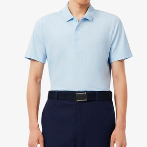 เสื้อยืดแขนสั้นผู้ชายทรงลำลอง ผ้าถัก ระบายอากาศได้ดี ป้องกันแสงแดด UPF 50+ สินค้าขายดี - Product Image 1