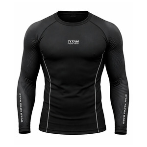 Camiseta Deportiva para Hombre, Protección UV, Spandex/Poliéster, Manga Corta, Secado Rápido, Ecológica, con Logotipo Frontal, para Deportes Acuáticos - Product Image 1