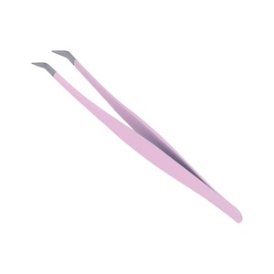 Pinzas para Pestañas TWEEZEX INTERNATIONAL Profesionales, Finas, Duraderas, Antiestáticas, de Acero Inoxidable, Punta Lisa, 10 mm, para Extensión de Pestañas - Product Image 2