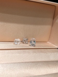 1.60ct Cushion Lab Grown Diamond Solitaire Stud <b>Earrings</b> 14K White Gold IGI Certified Wedding Minimalist Diamond Studs Jewelry - Product Image 3