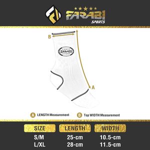 ขายส่งอุปกรณ์พยุงข้อเท้าแบบยืดหยุ่น FARABI SPORTS ปลอกรัดข้อเท้าแบบมีแรงกดกระชับ ผลิตจากโพลีเอสเตอร์ แห้งเร็ว ระบายอากาศได้ดี เหมาะสำหรับการชกมวย - Product Image 4