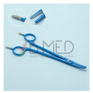 Pinza para tejido de vendaje 1x2 dientes 8, aislada, instrumento quirúrgico de acero para ginecología - Product Image 6