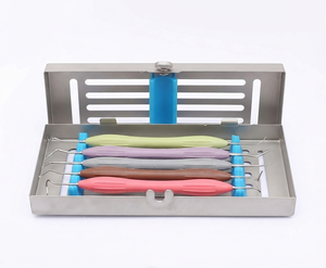 Kit d'instruments de restauration dentaire en composite avec manche en silicone, 5 pièces, outils de classe II, modèle CK-0006, manuel, OPTITECH HEALTHCARE - Product Image 3