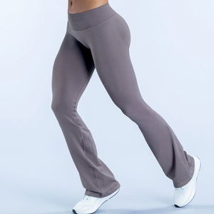 Nouveaux Leggings de Sport Évasés Sans Coutures pour Femmes, Effet Scrunch, Haute Élasticité, pour Yoga et Fitness - Product Image 2