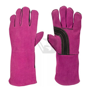 High Quality Cow Hide Leather Welding Work <b>Gloves</b> Full Hand Safety Anti-Heat & Waterproof Construction Welder <b>Gloves</b> - Product Image 1