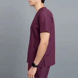 Oferta Caliente: Uniformes Médicos de Verano para Hombre, Conjuntos de Scrubs 100% Algodón, Servicio OEM RIG ATTIRE con Detección de Agujas - Product Image 5