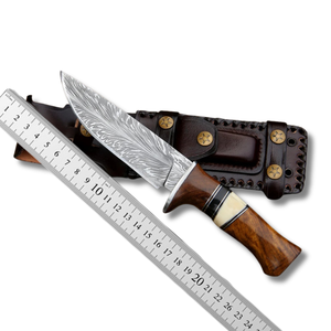 A&M ENTERPRISES Handmade Damascus Steel Straight Hunting <b>Knife</b> Fixed Wooden <b>Handle</b> Industrial Camping Survival Skinner <b>knives</b> - Product Image 5