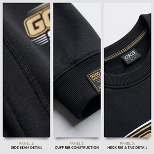 เสื้อสเวตเชิ้ตผู้ชายทรงปกติ คอกลม ผ้าฝ้ายฟลีซ 400 กรัม แบบถัก สำหรับฤดูหนาว ขายส่ง ปักโลโก้ เสื้อพูลโอเวอร์ลำลอง สตรีทแวร์ - Product Image 4
