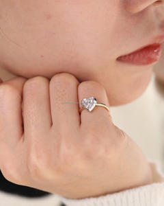 Certificat IGI approuvé 14K or femme fiançailles CVD VVS DEF toutes formes coupe laboratoire cultivé bague en diamant personnalisé - Product Image 1