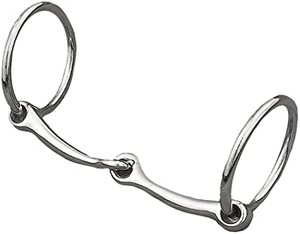 Mors de cheval en acier inoxydable, mors à anneau en D Mullen pour l'équitation, l'entraînement et l'équipement de bridonnerie, contrôle durable - Product Image 4
